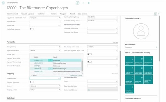 Microsoft Business Central Sales Order